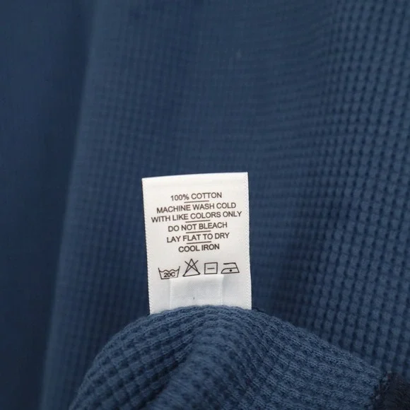 American Giant Colorblock Summit T-Shirt Mens 2XL Blue Waffle Knit Crew Neck - Picture 6 of 9